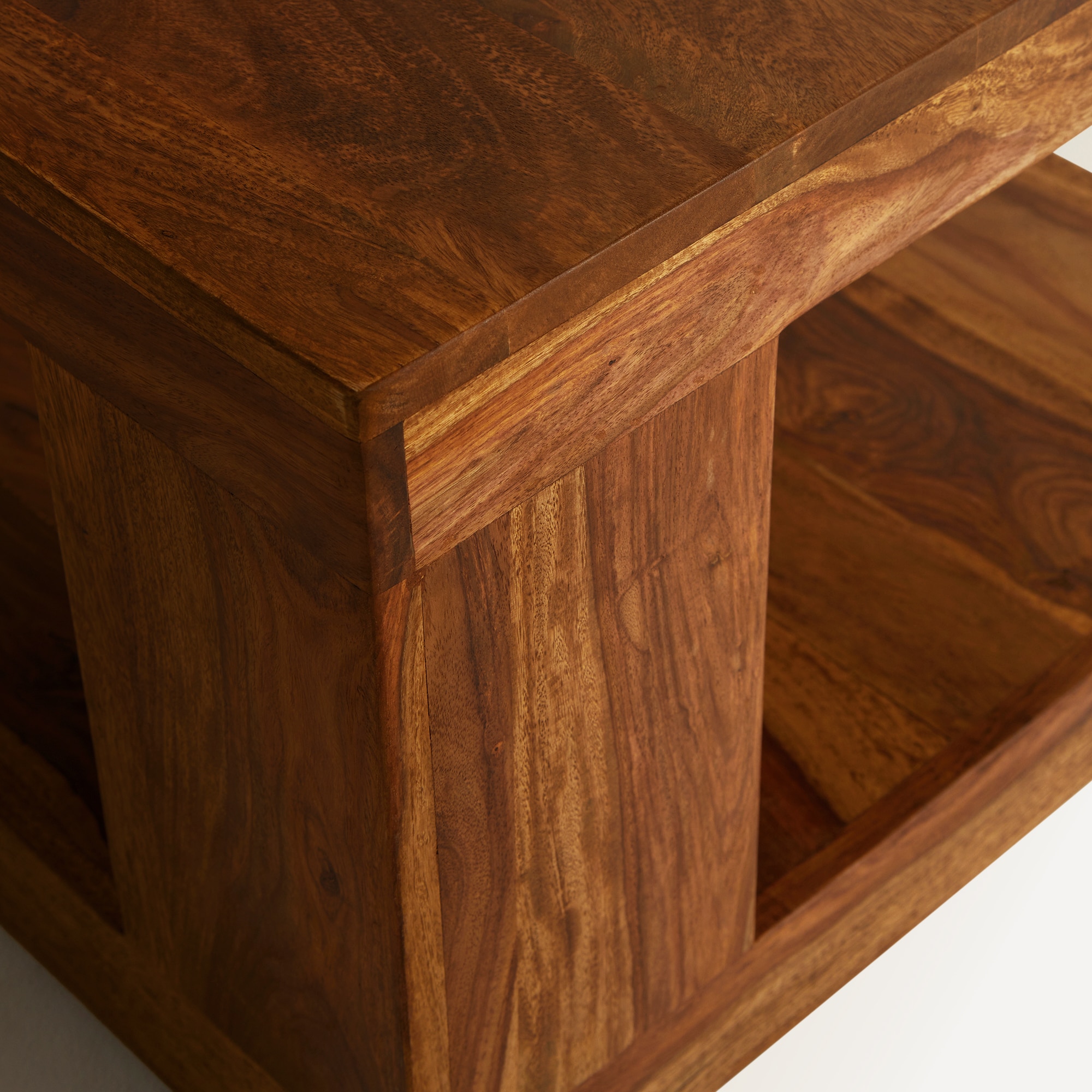 Mesa Auxiliar de Pau-Rosa Bombay Nogueira-4