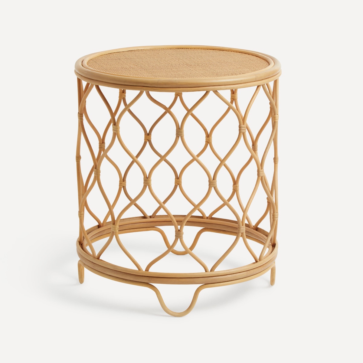 Mesa Auxiliar de Rotim Ariel Natural-1