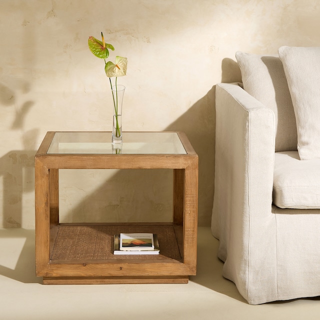 Imagen 0 de Mesa auxiliar de madera de pino reciclado Manado El Corte Inglés