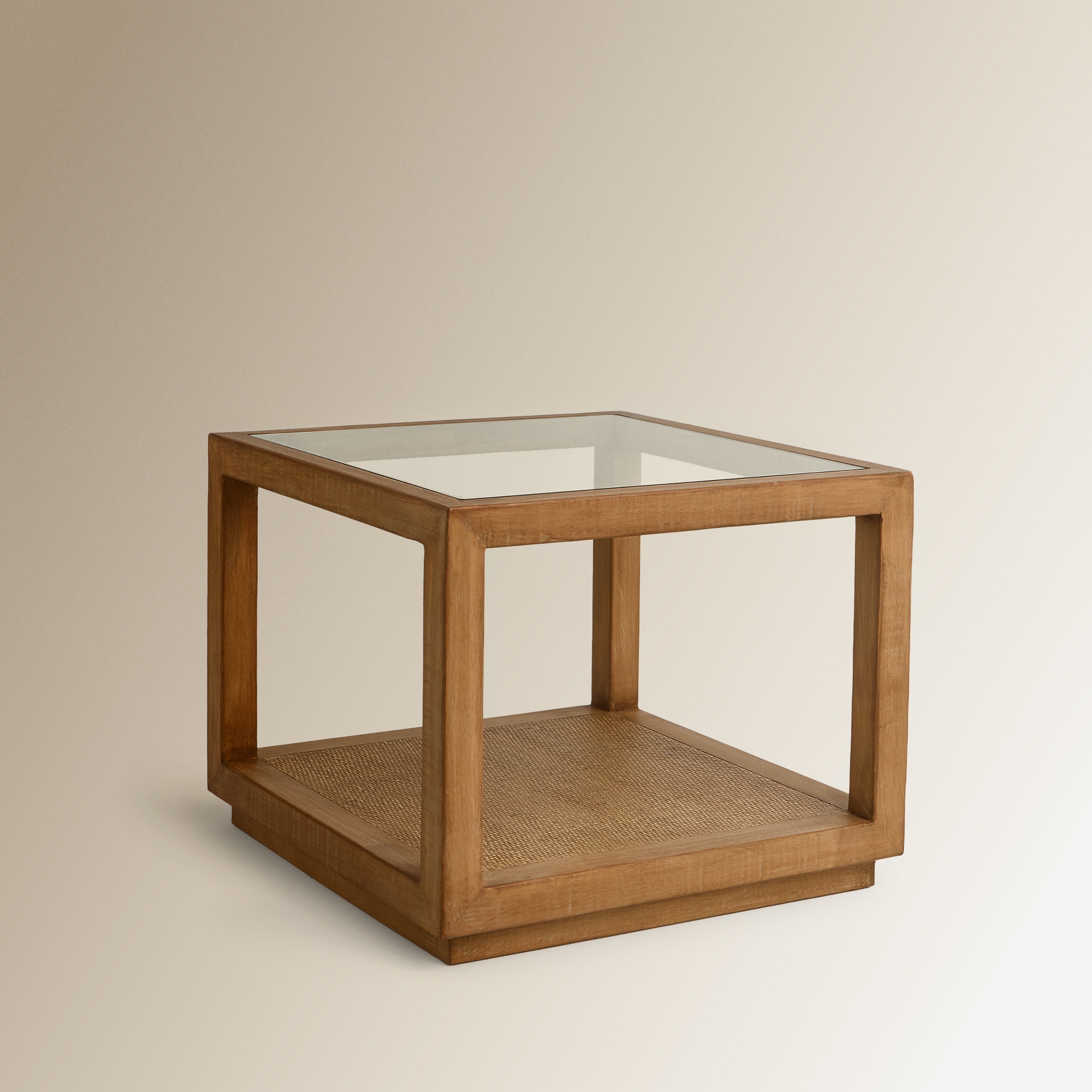 Mesa Auxiliar de Madeira de Pinho Reciclado Manado Natural-2