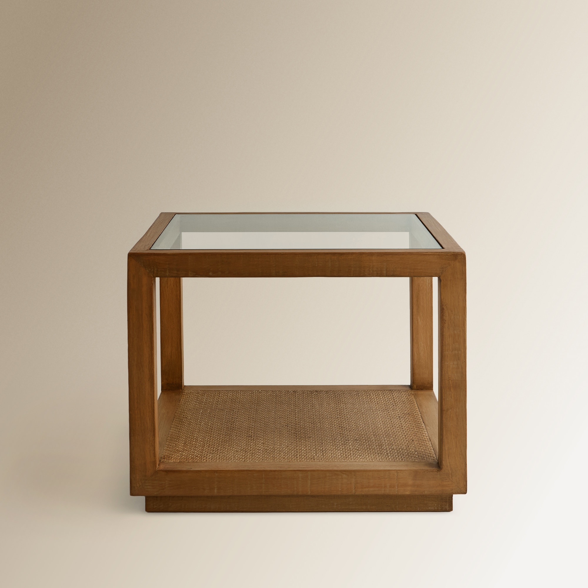 Mesa Auxiliar de Madeira de Pinho Reciclado Manado Natural-3