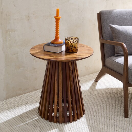 Mesa auxiliar de madera de palisandro Bruno El Corte Inglés