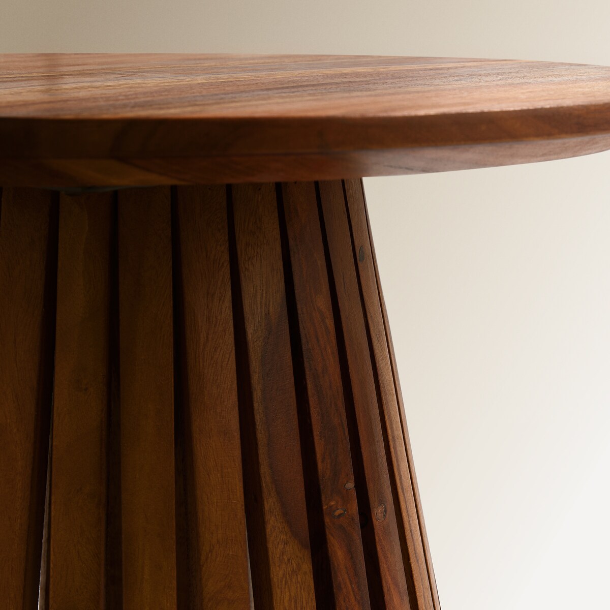 Mesa Auxiliar de Madeira de Palissandro Bruno Natural-2