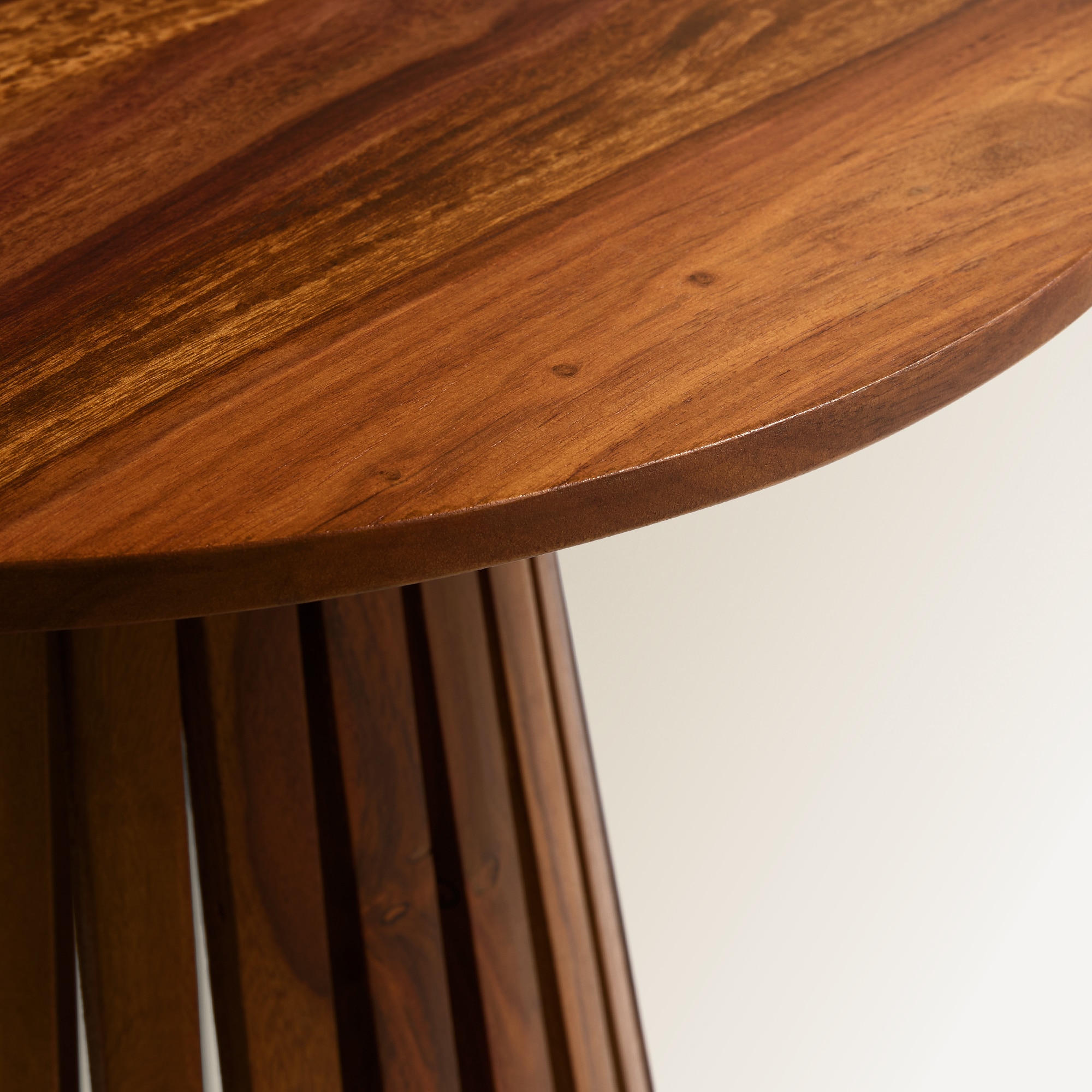 Mesa Auxiliar de Madeira de Palissandro Bruno Natural-3