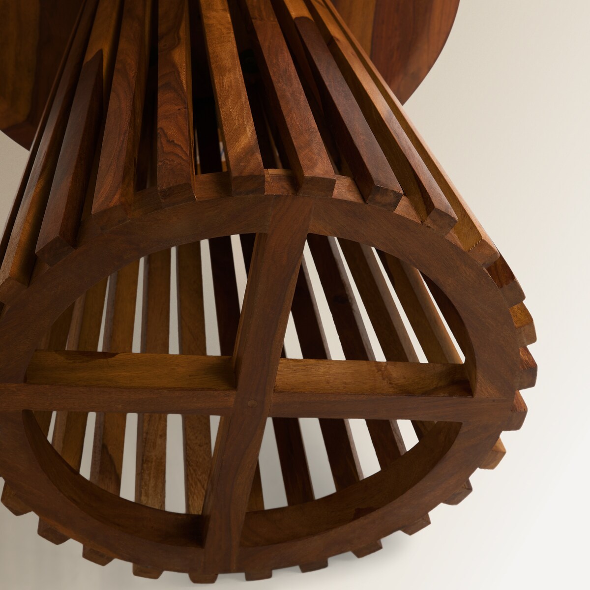 Mesa Auxiliar de Madeira de Palissandro Bruno Natural-4