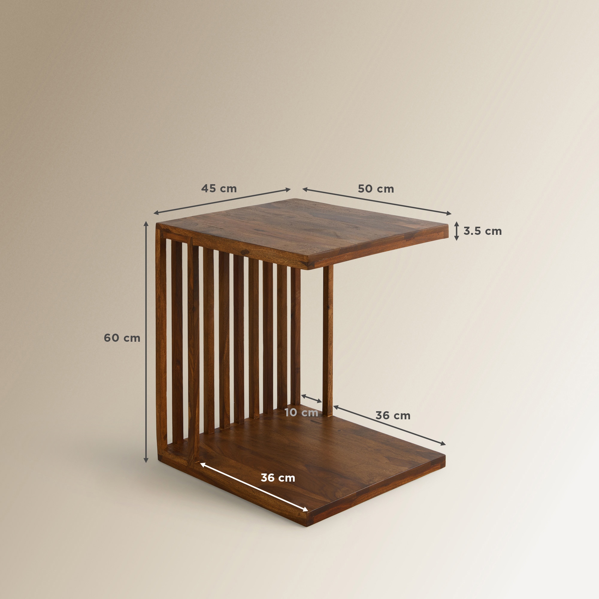 Mesa Auxiliar de Palissandro Bruno C Natural-8