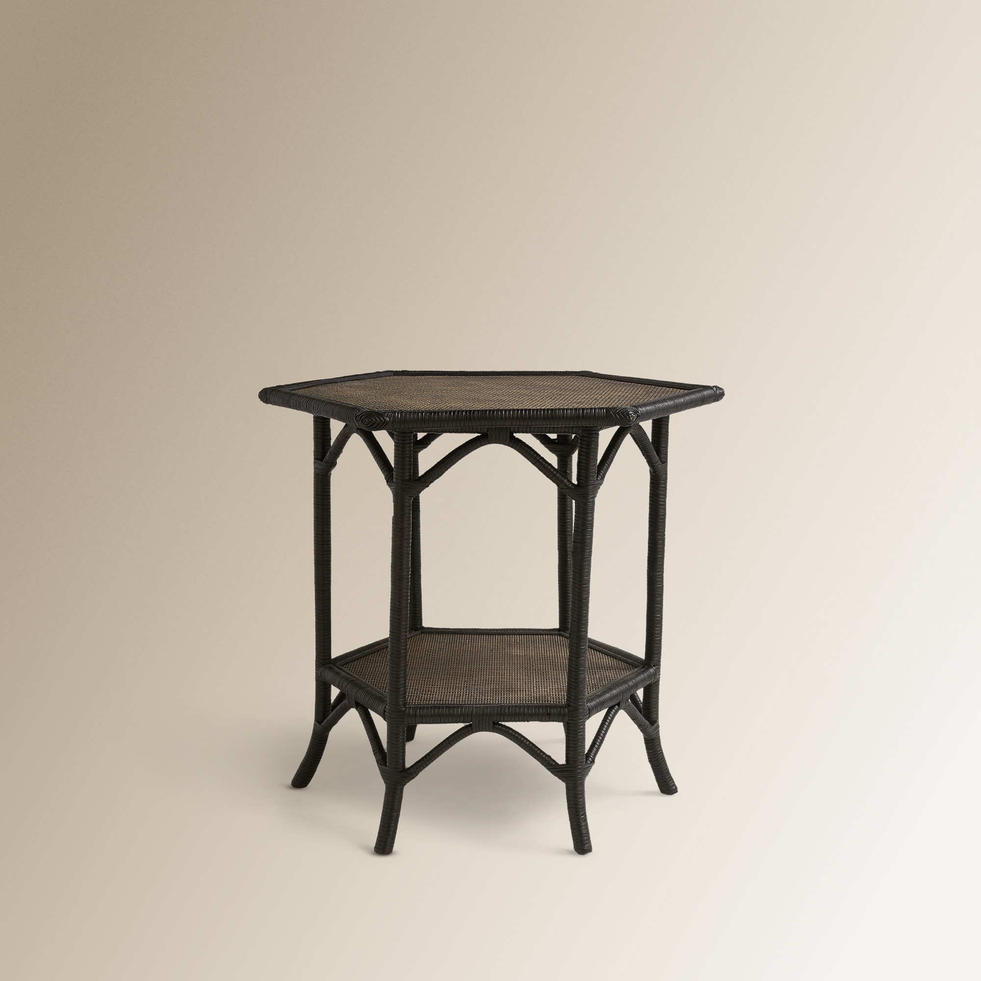 Mesa Auxiliar de Rotim Tera Preto-1