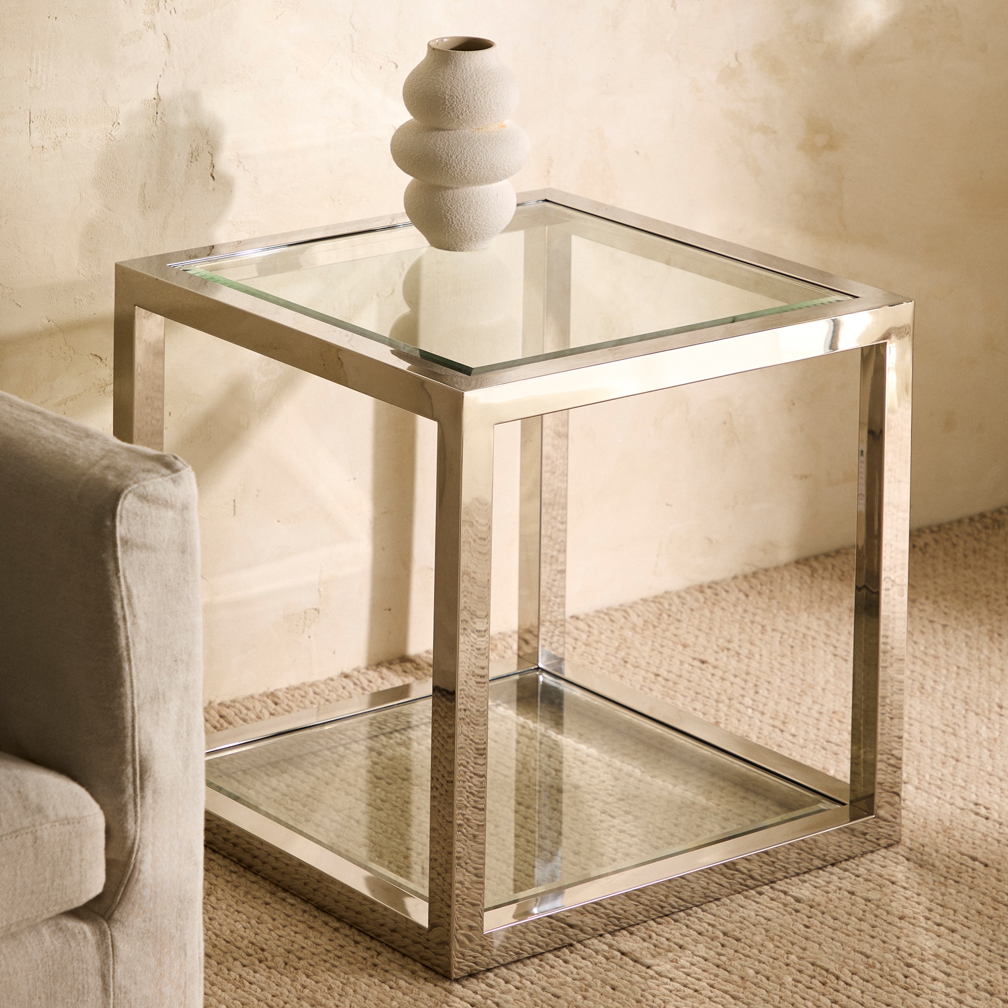 Imagem 0 de Mesa Auxiliar de Aço Inoxidável Silver