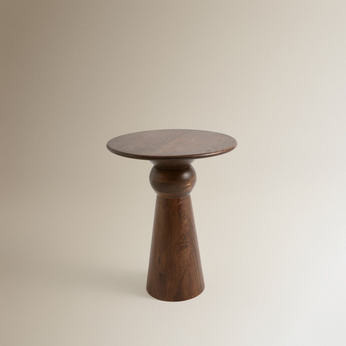 Mesa Auxiliar de Madeira de Mangueira Kenia Natural-2