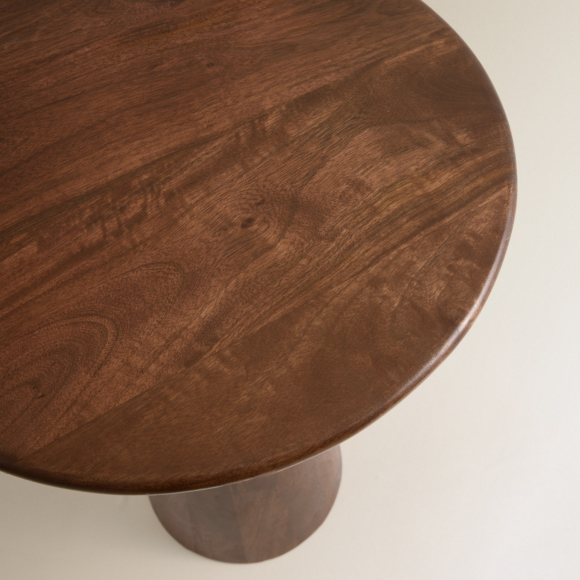 Mesa Auxiliar de Madeira de Mangueira Kenia Natural-3