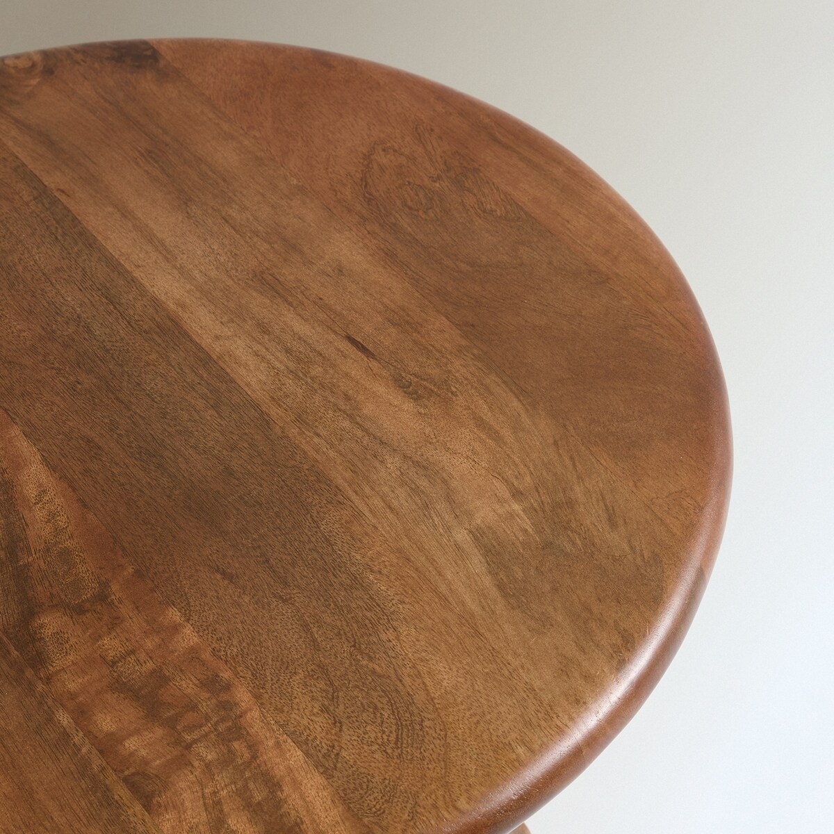 Mesa Auxiliar Pequena de Madeira de Mangueira Mila Natural-4