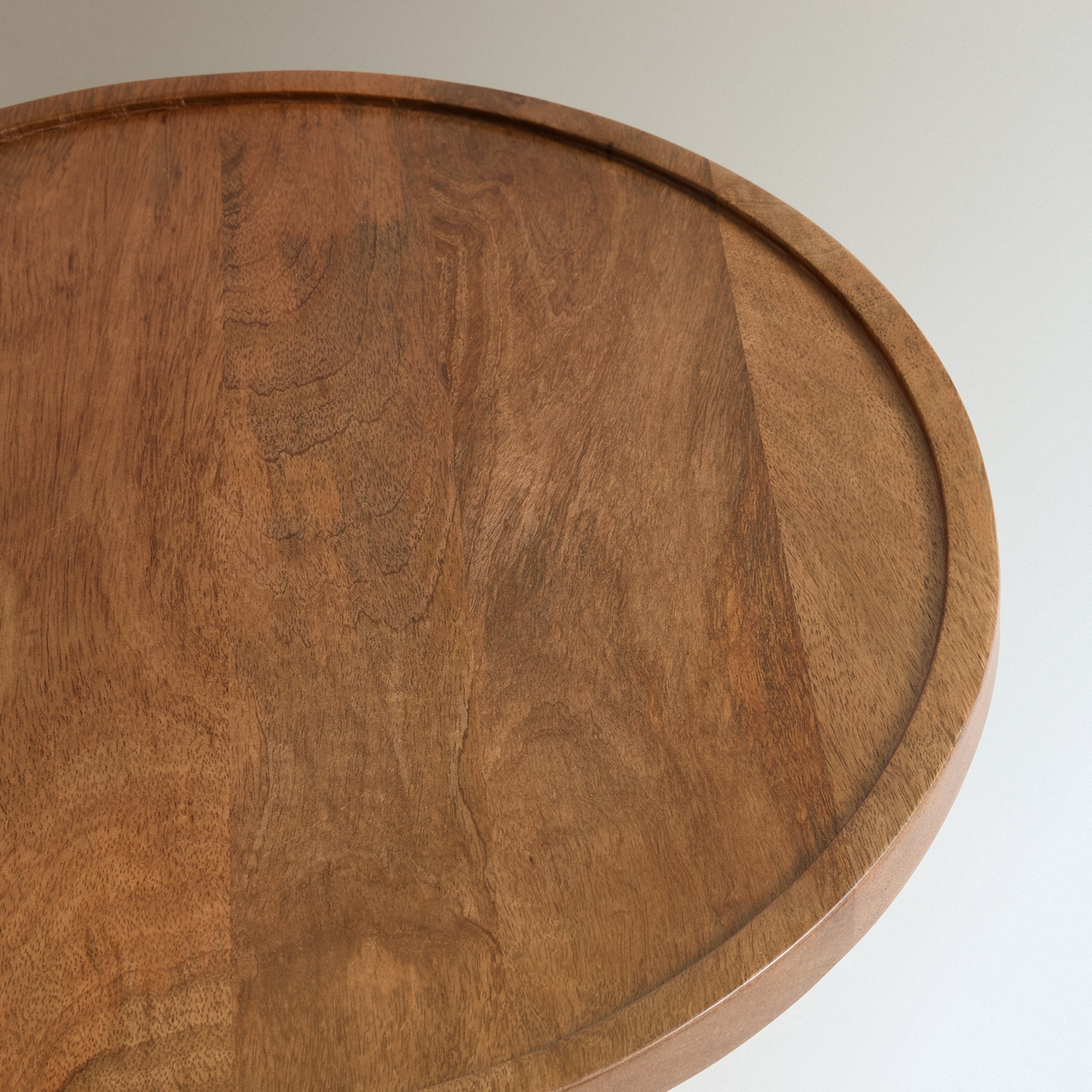 Mesa Auxiliar de Madeira de Mangueira Mila Natural-4
