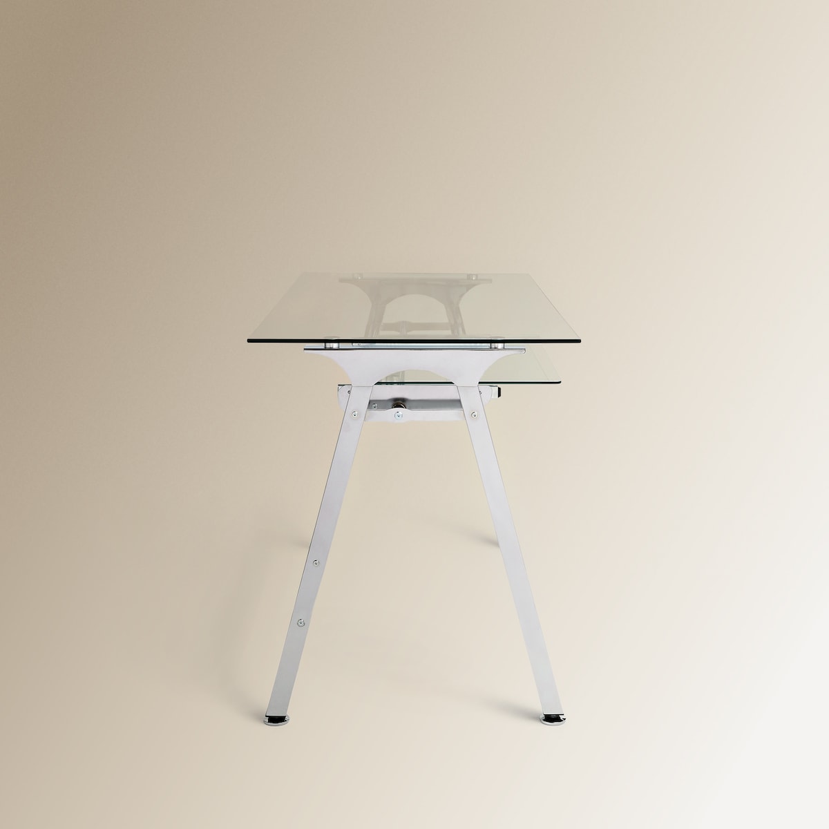 Mesa de secretária de metal e vidro Steel El Corte Inglés Cinzento-4