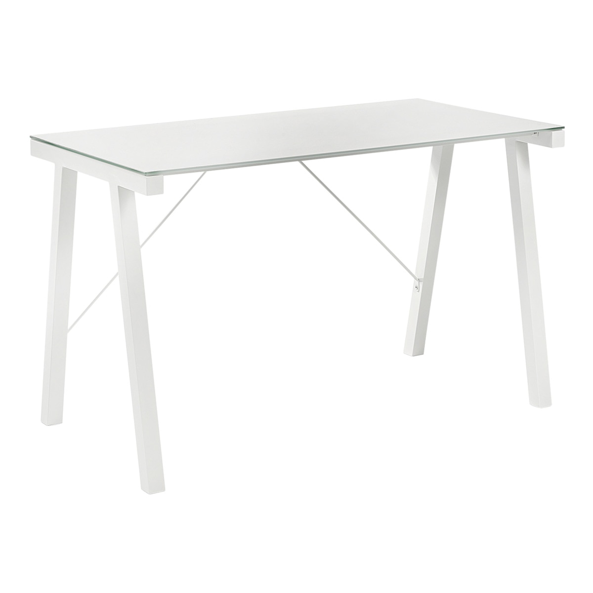 Imagen 0 de Mesa de escritorio de metal y cristal Tiphoon El Corte Inglés