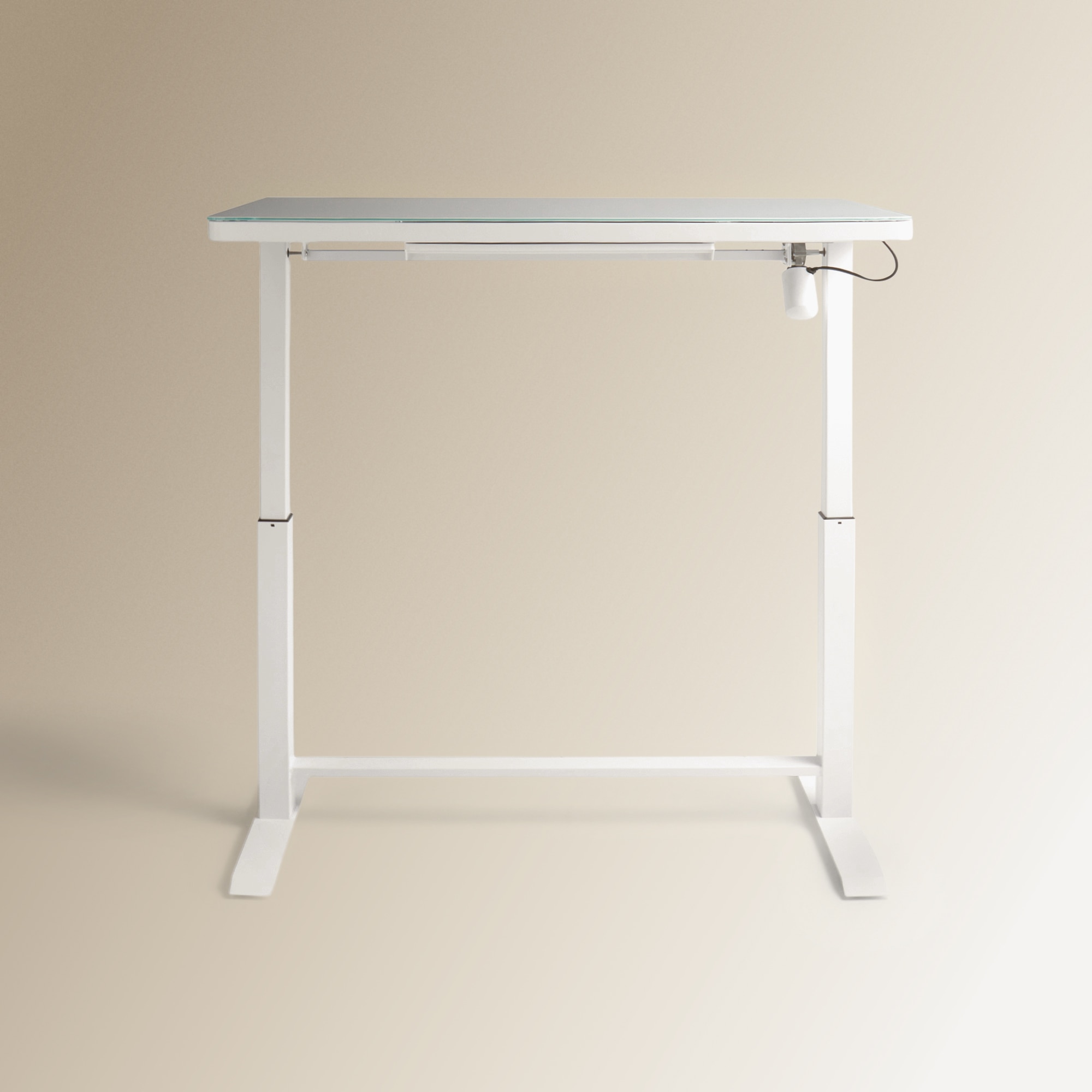 Secretária elevável eléctrica com USB Lift Branco-7