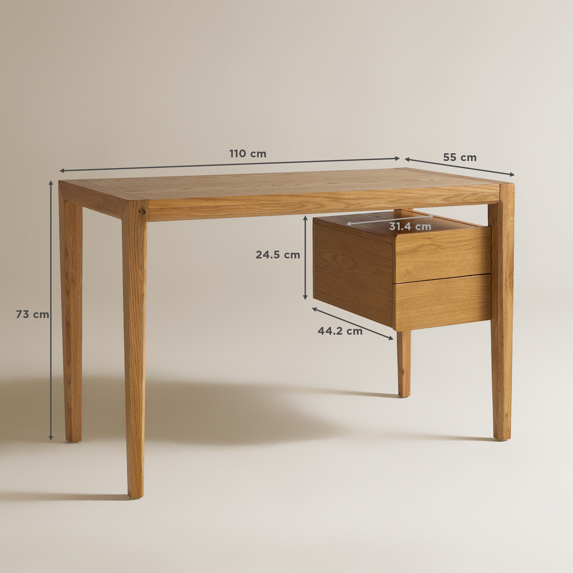 Secretária de Carvalho Canaima Natural-9