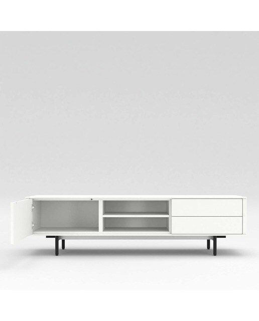 Mueble de TV 199, 5 cm Moss El Corte Inglés - Blanco Blanco-2