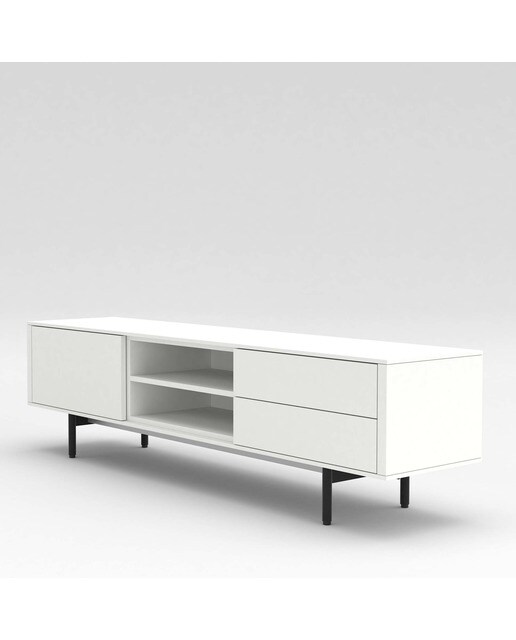 Mueble de TV 199, 5 cm Moss El Corte Inglés - Blanco Blanco-3