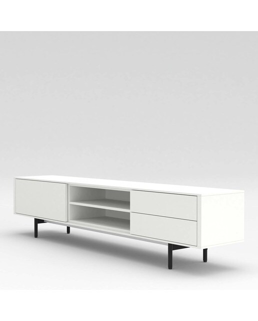 Mueble de TV 231,5 cm Moss El Corte Inglés - Blanco Blanco-3