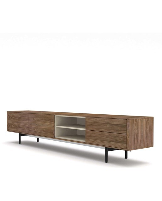 Móvel de TV Moss de Nogueira - 263,5 cm Nogueira / Areia-3