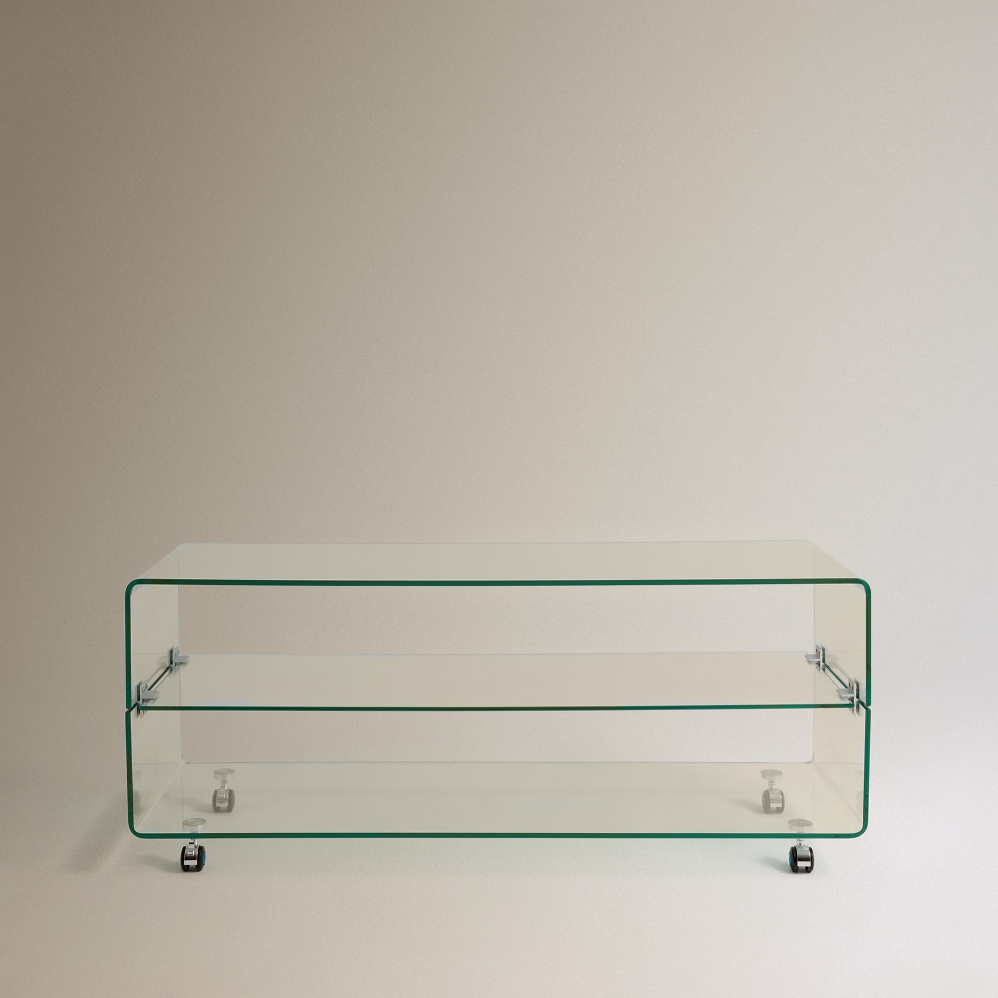 Móvel de TV de Cristal Shiny Transparente-3