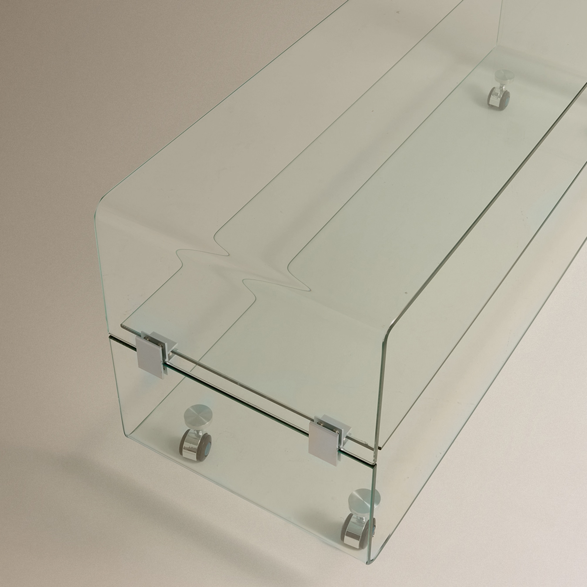 Móvel de TV de Cristal Shiny Transparente-6