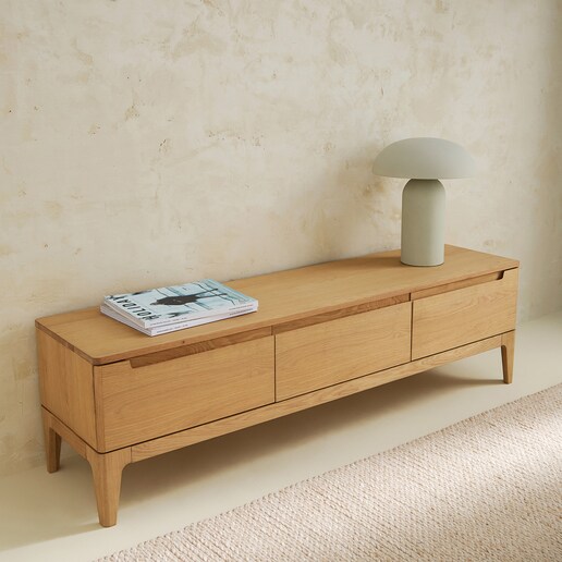Mueble de TV de madera de roble Babylon