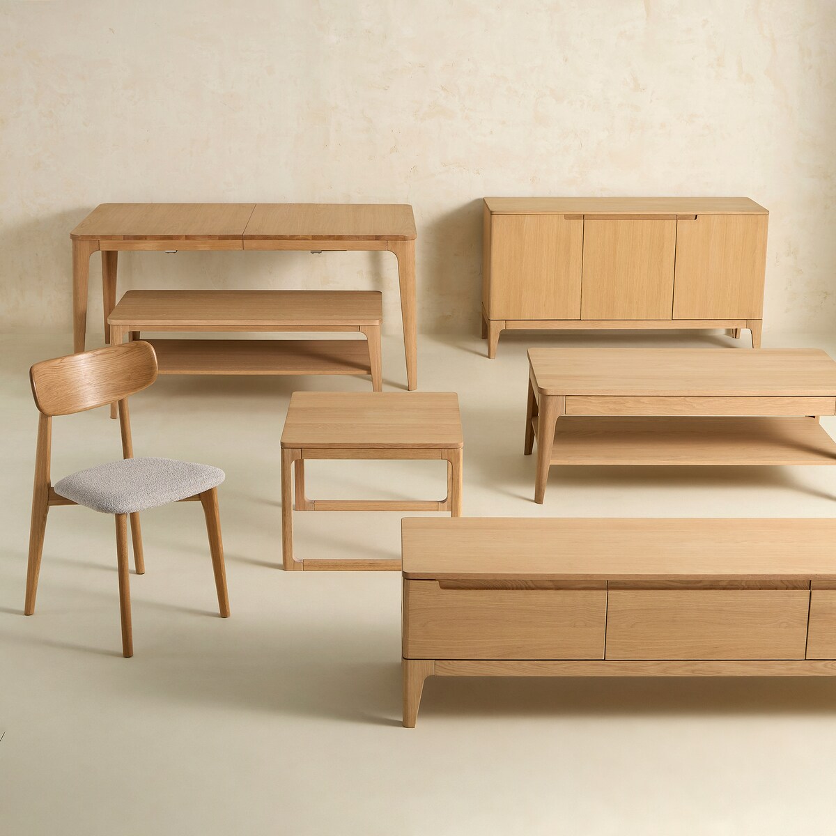 Mueble de TV de madera de roble Babylon Madera-9