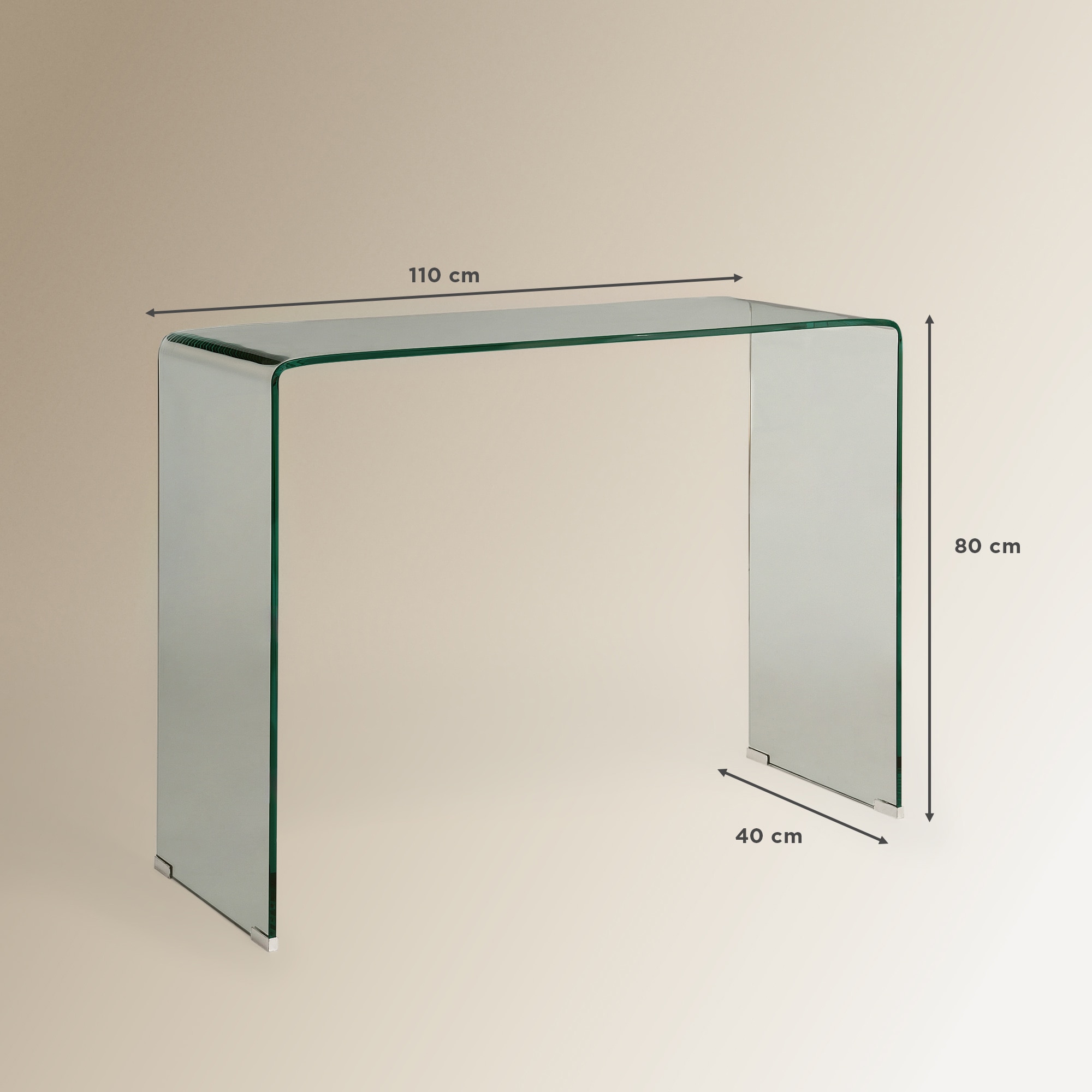 Consola de vidro Shiny El Corte Inglés Transparente-7