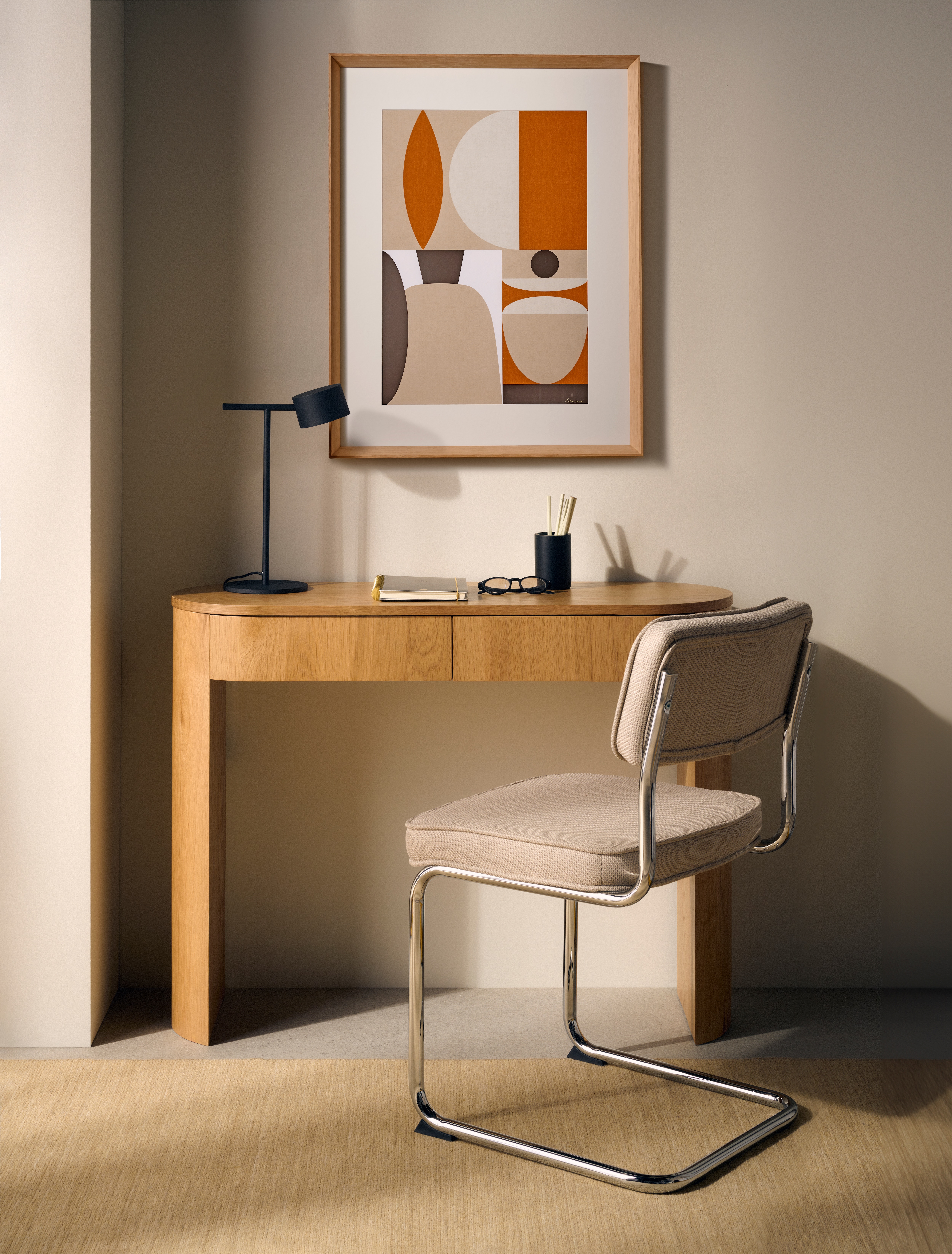 Consola de Madeira de Carvalho Helen Natural-10