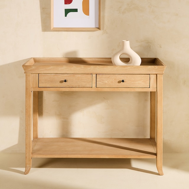 Imagen 0 de Consola de madera de roble rectangular Vintage El Corte Inglés