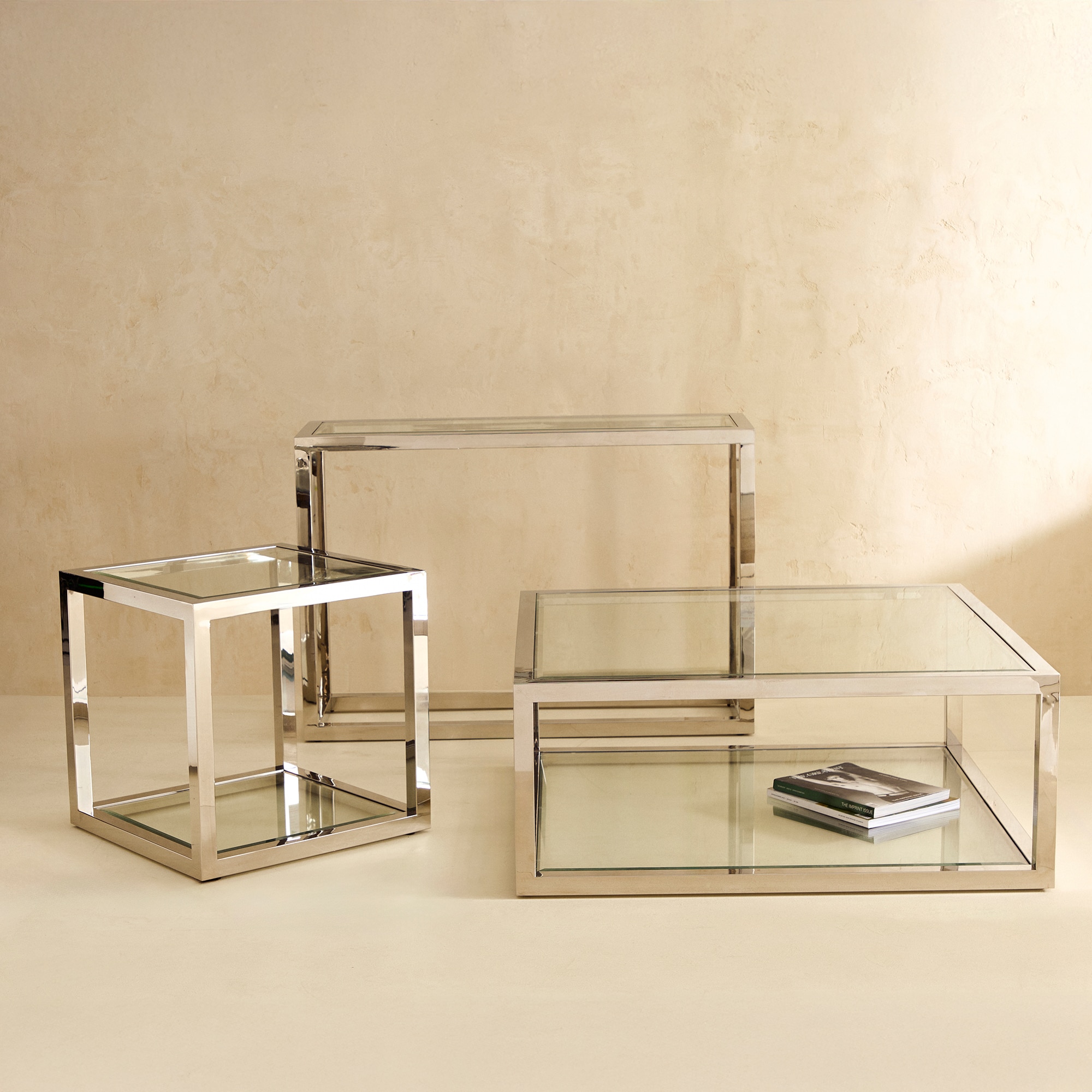 Consola de Aço Inoxidável Silver Aço-6