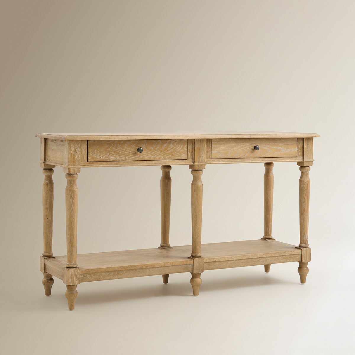 Consola de Madeira de Carvalho Provenza Natural-2