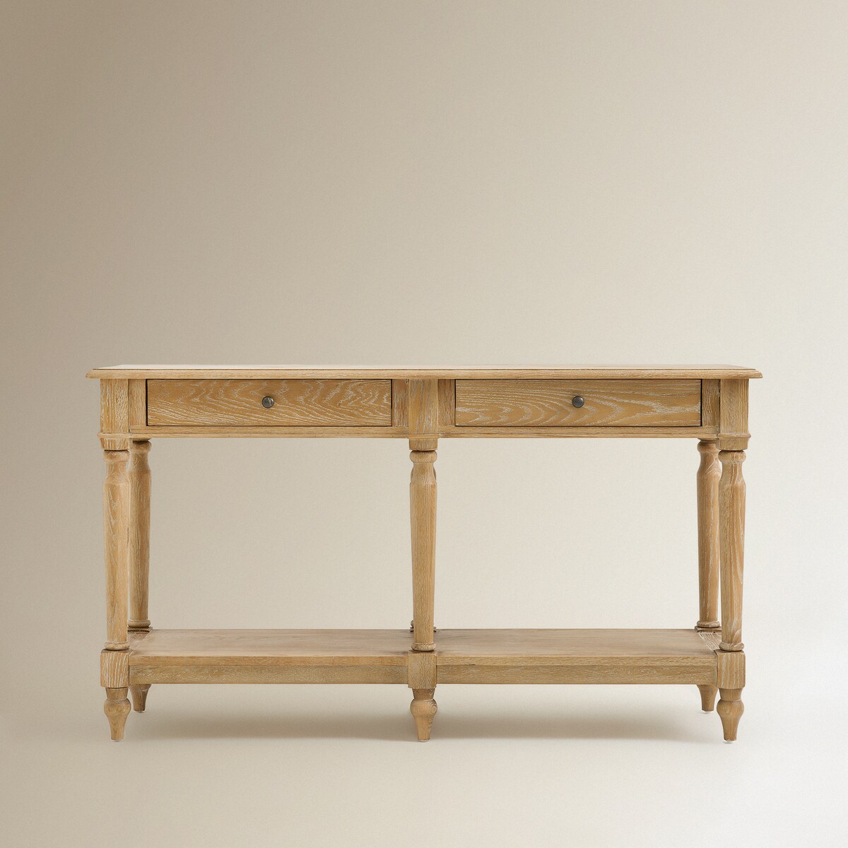 Consola de Madeira de Carvalho Provenza Natural-3