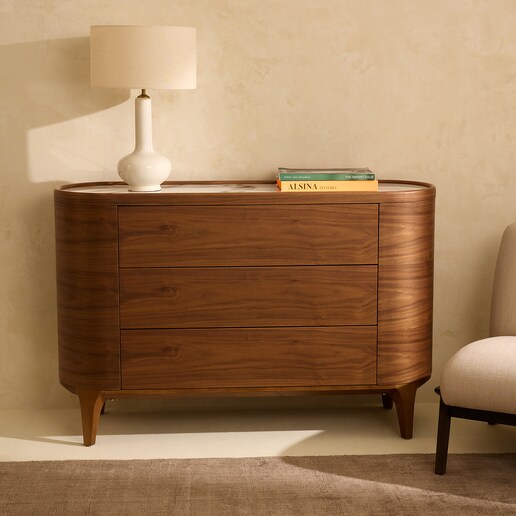 Consola de madera de nogal Adami