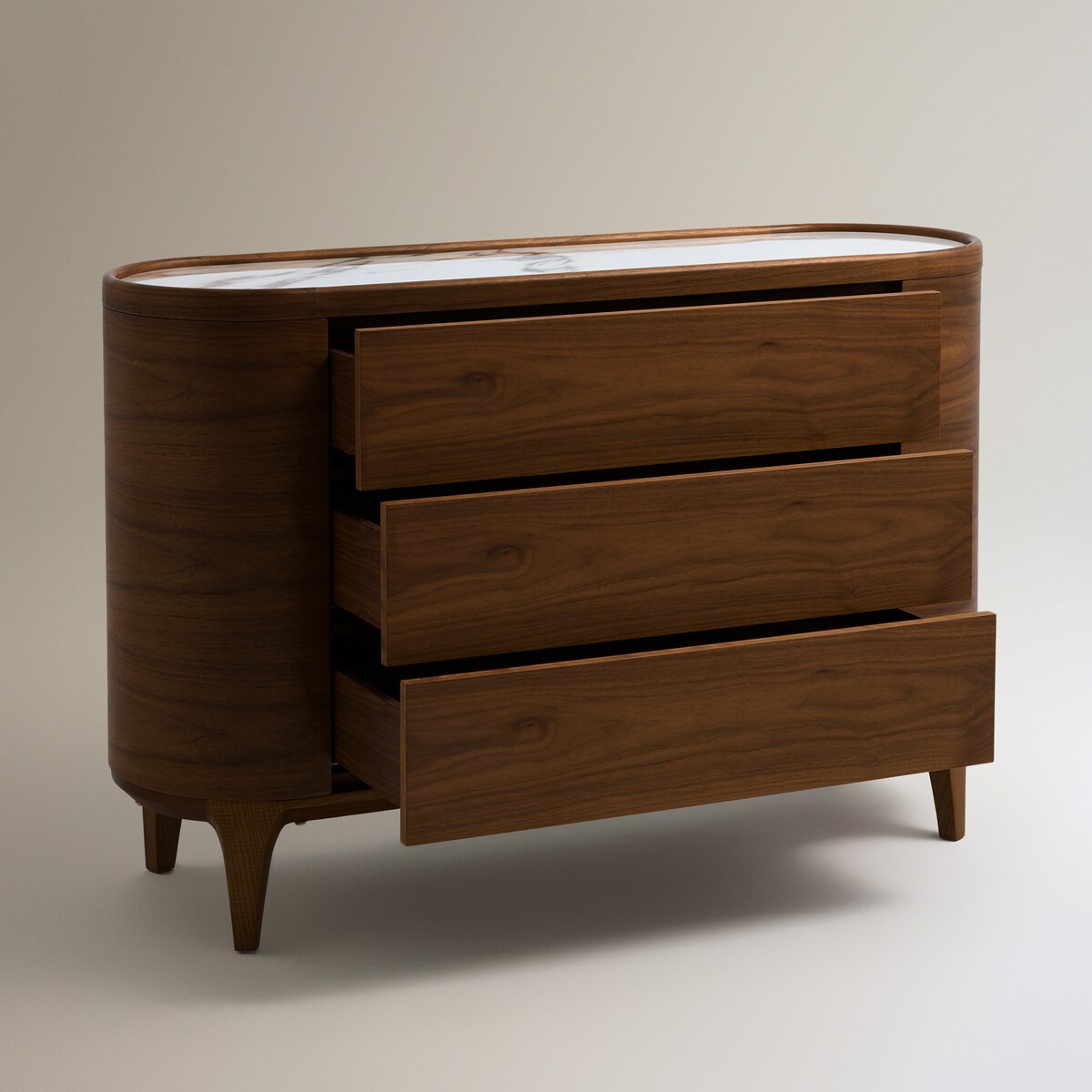 Consola de Madeira de Nogueira Adami Nogueira-5