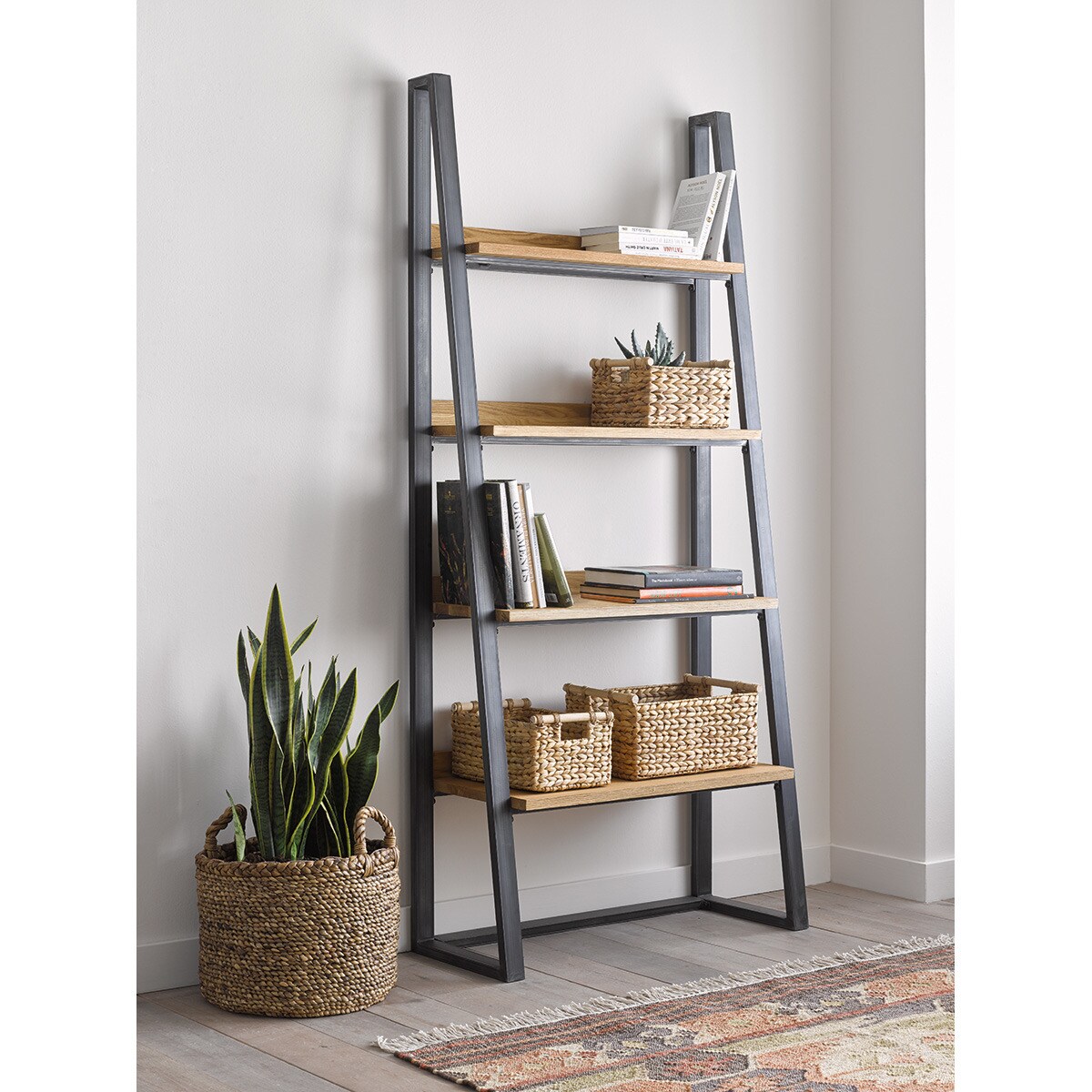 Estantería de madera de roble Calia el Corte Inglés - Negro Negro-7