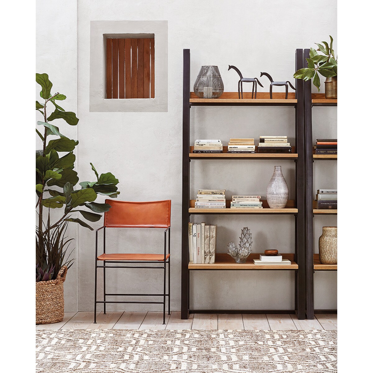 Estantería de madera de roble Calia el Corte Inglés - Negro Negro-8