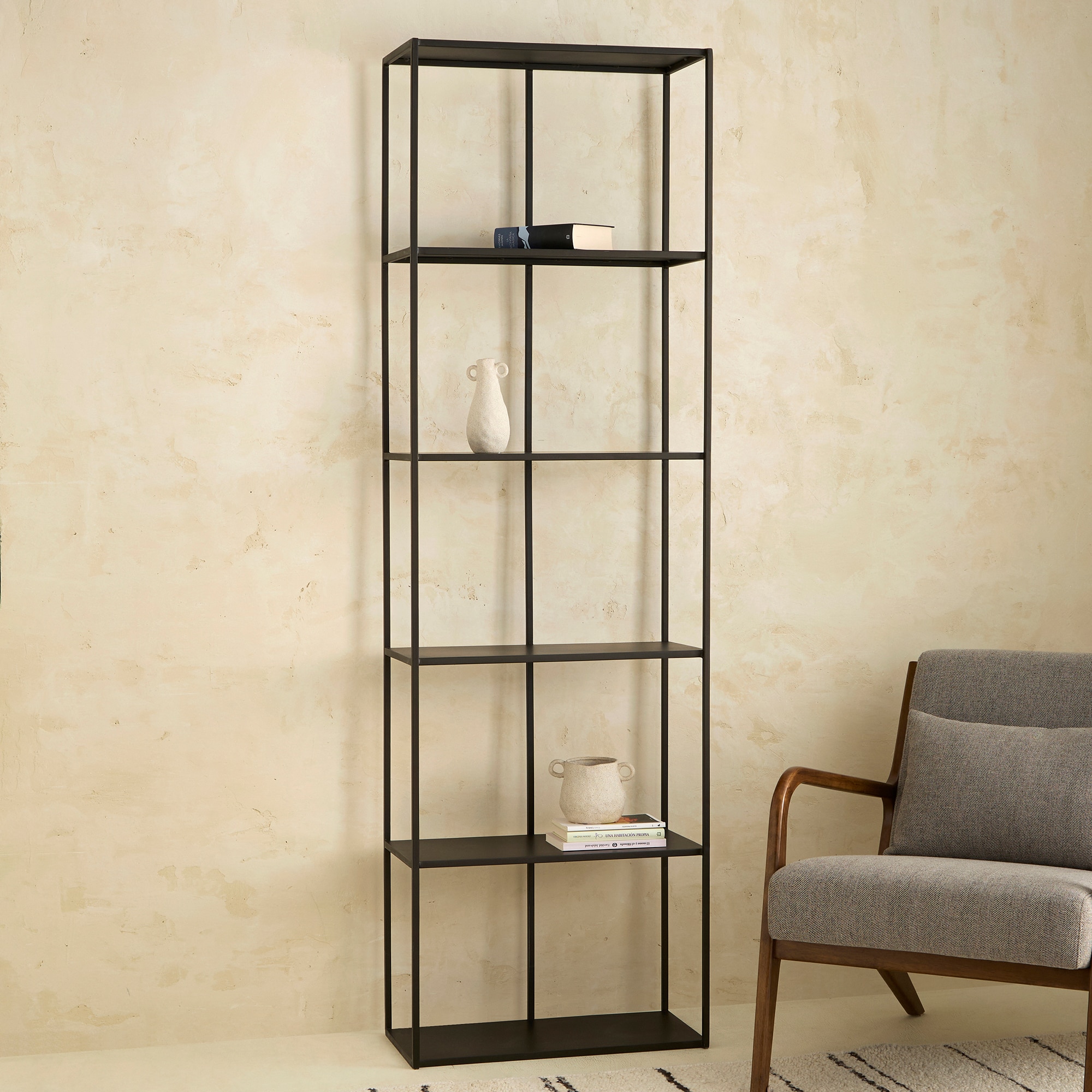 Estante de Ferro Murray Preto-1