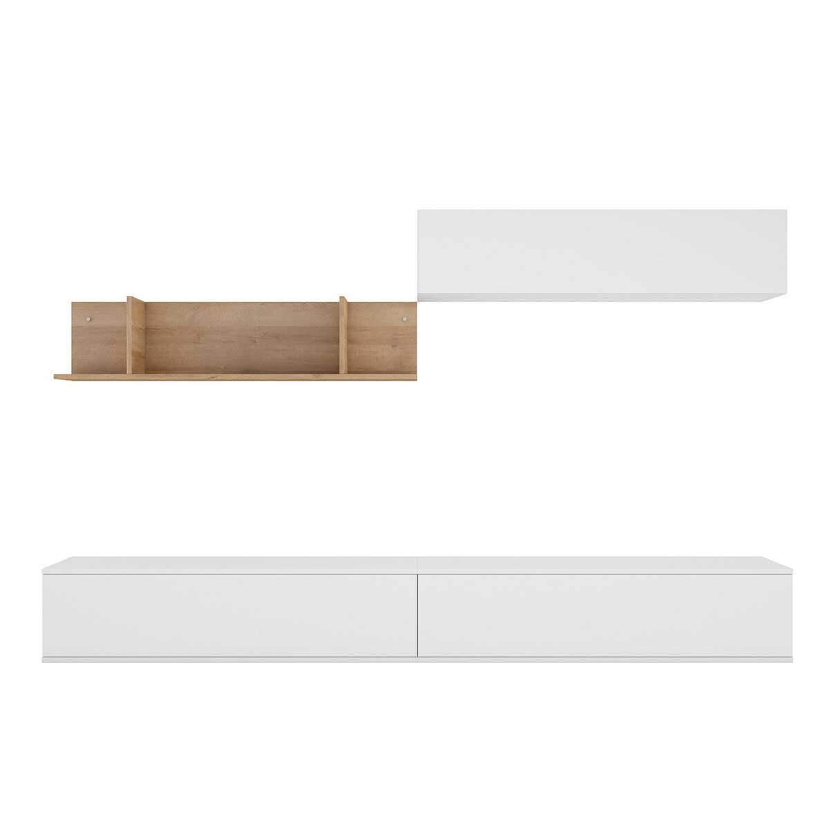 Mueble de salón Home 10 El Corte Inglés - Blanco / Canela Blanco / Canela-2