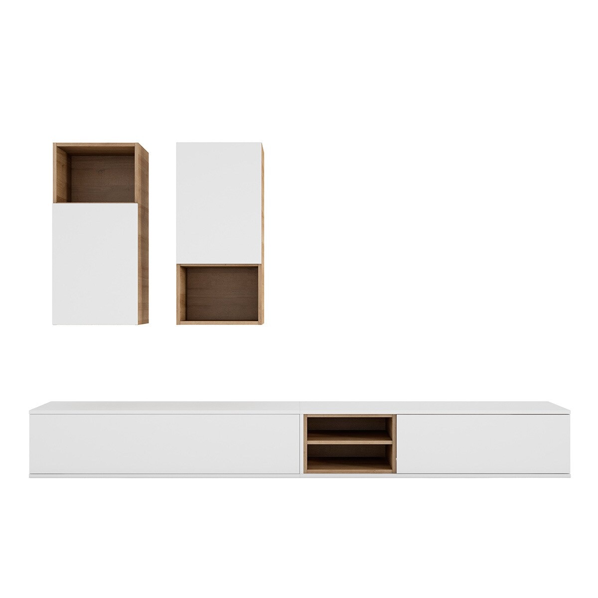 Mueble de salón Home 12 El Corte Inglés - Blanco / Canela Blanco / Canela-2