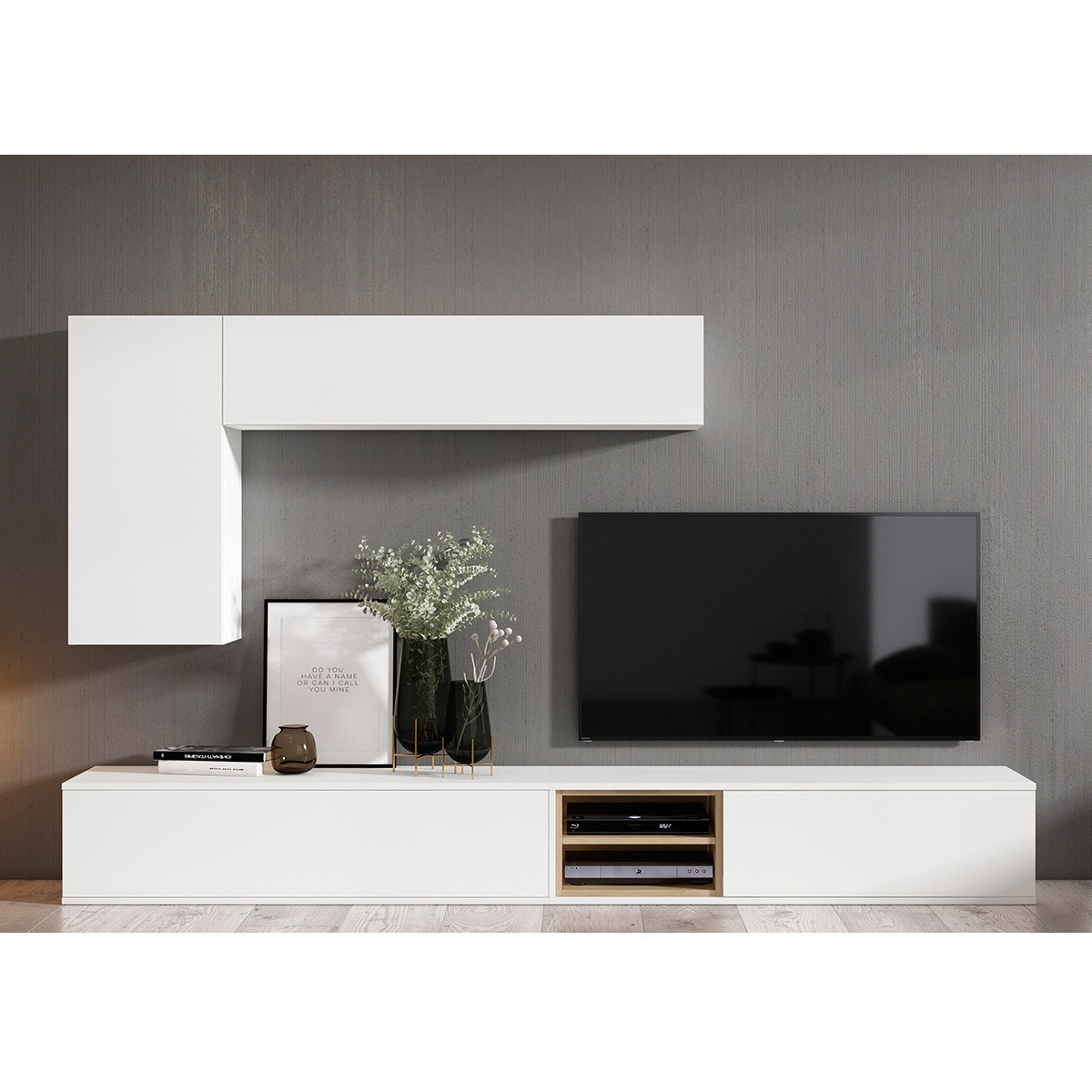 Mueble de salón Home 13 El Corte Inglés - Blanco / Canela Blanco / Canela-1