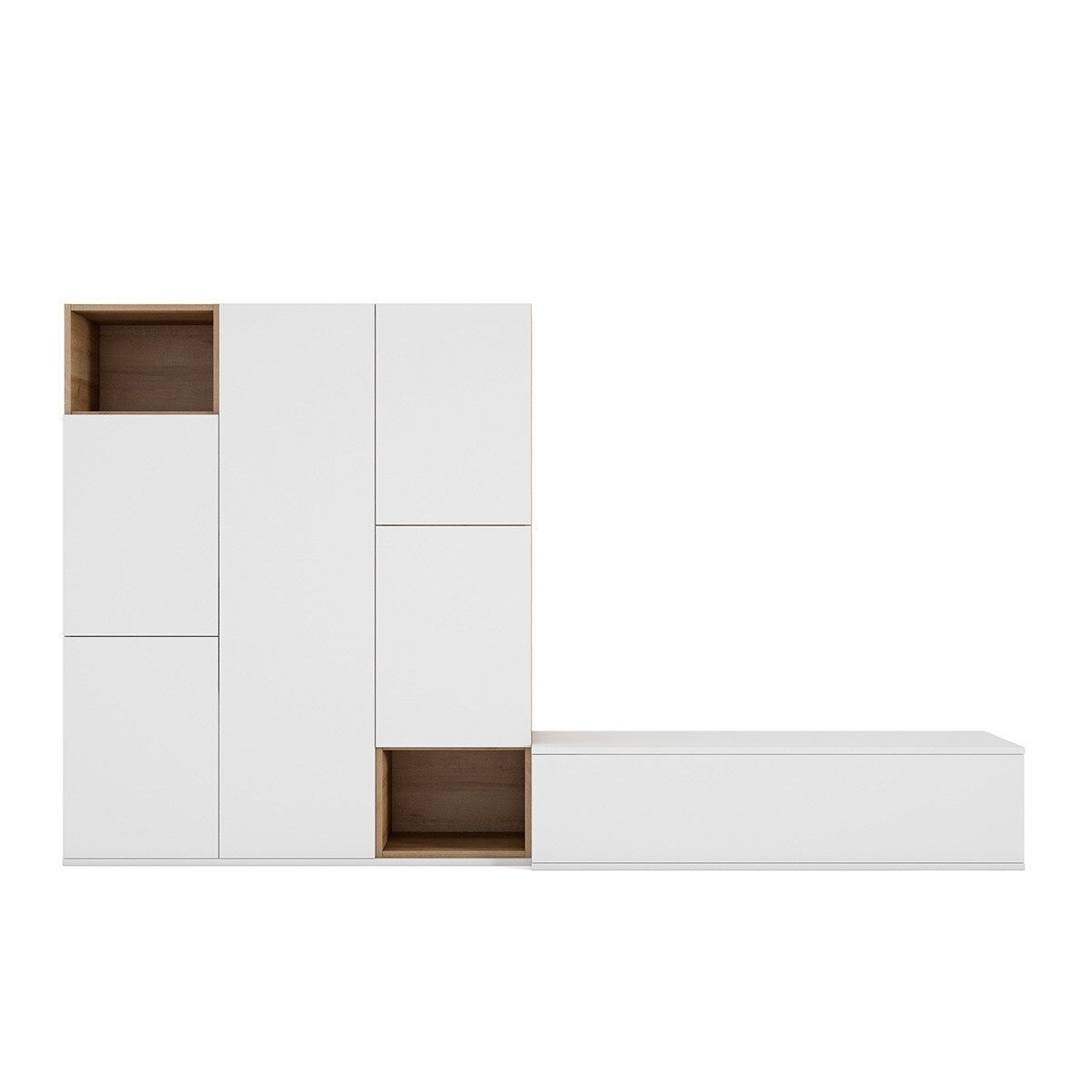 Mueble de salón Home 14 El Corte Inglés - Blanco / Canela Blanco / Canela-2