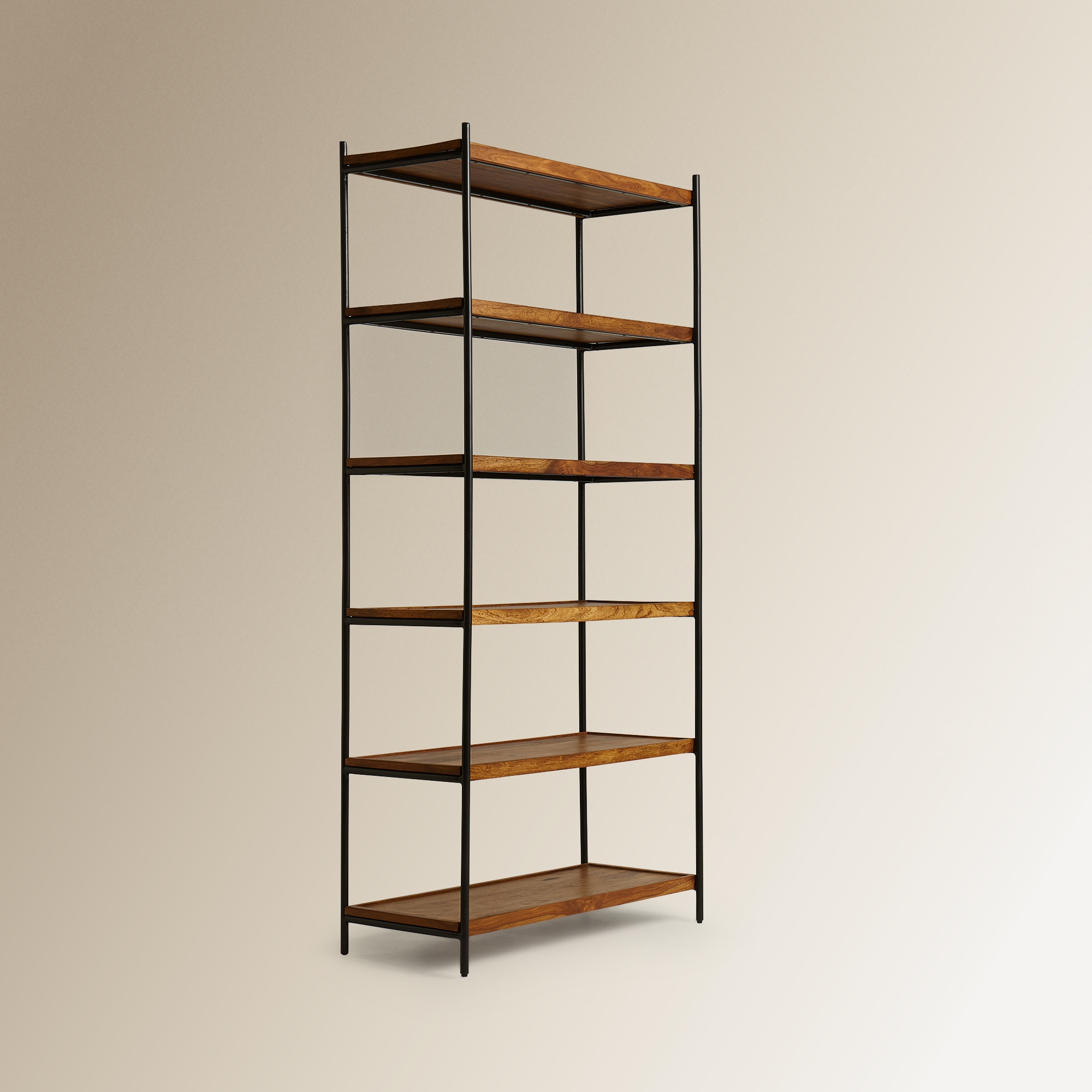 Estante de Palissandro Bombay Natural / Preto-2