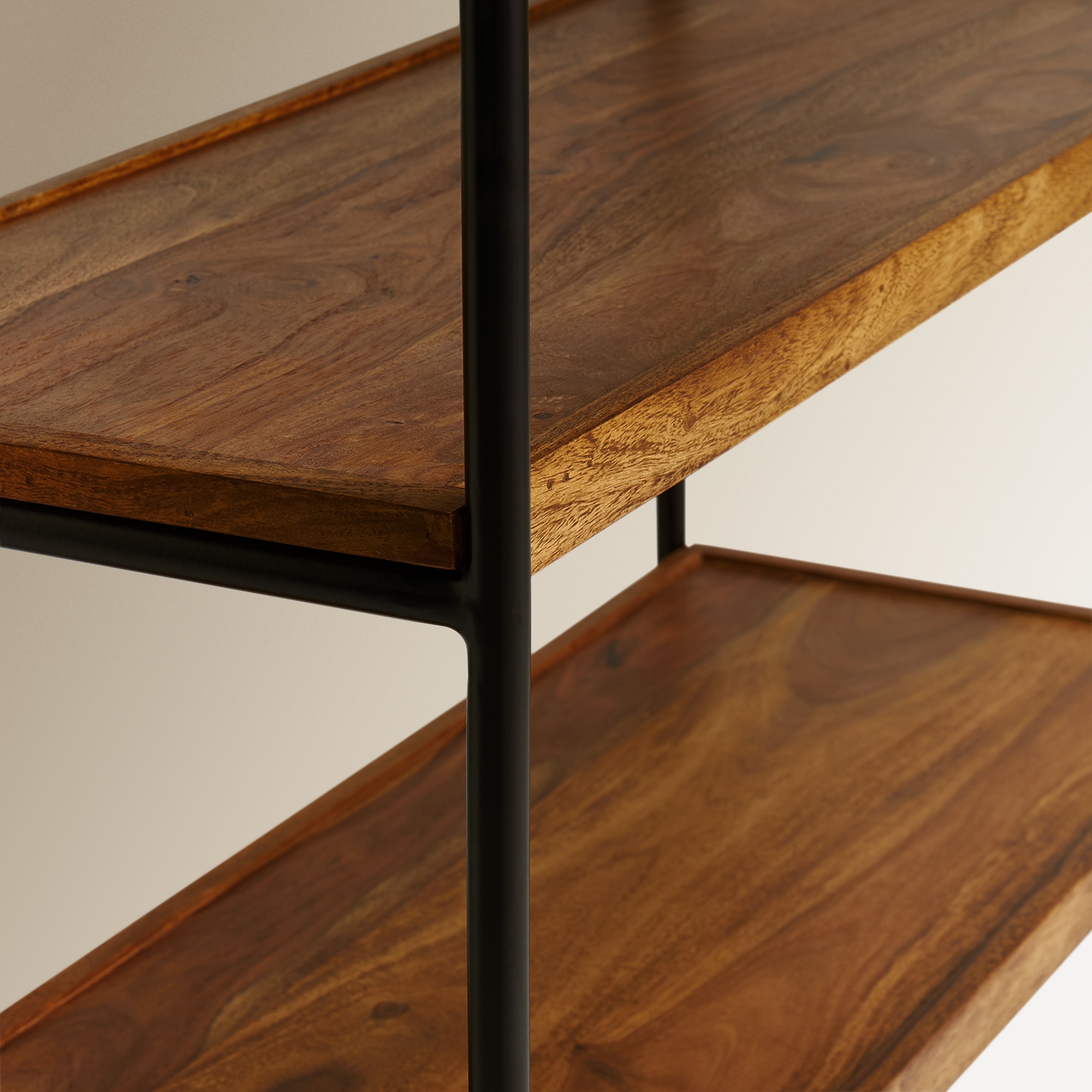 Estante de Palissandro Bombay Natural / Preto-5