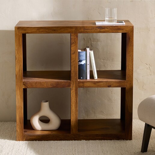 Estantería de madera de palisandro con 4 estantes Bombay El Corte Inglés