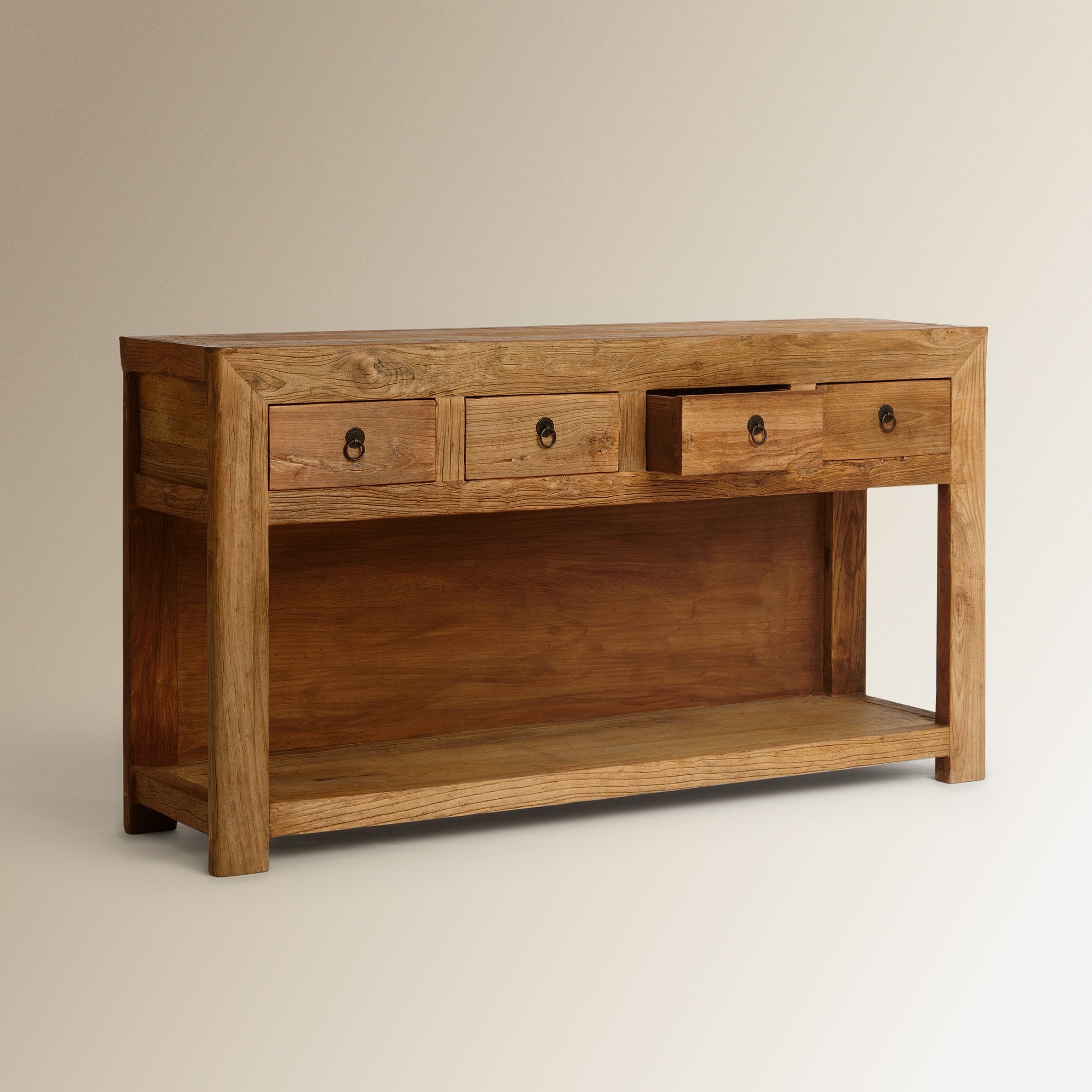 Móvel de Olmo Reciclado com 4 Gavetas Opium Natural-4