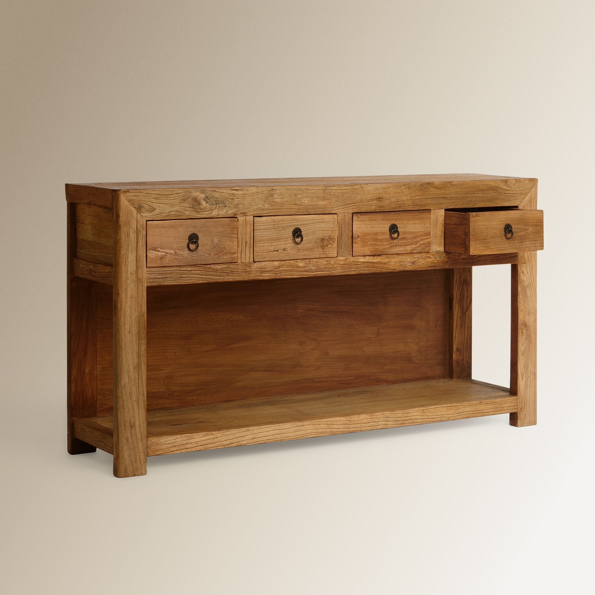 Móvel de Olmo Reciclado com 4 Gavetas Opium Natural-5