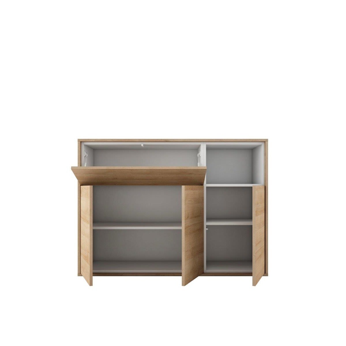 Aparador 135 cm Home Canela/Branco-2