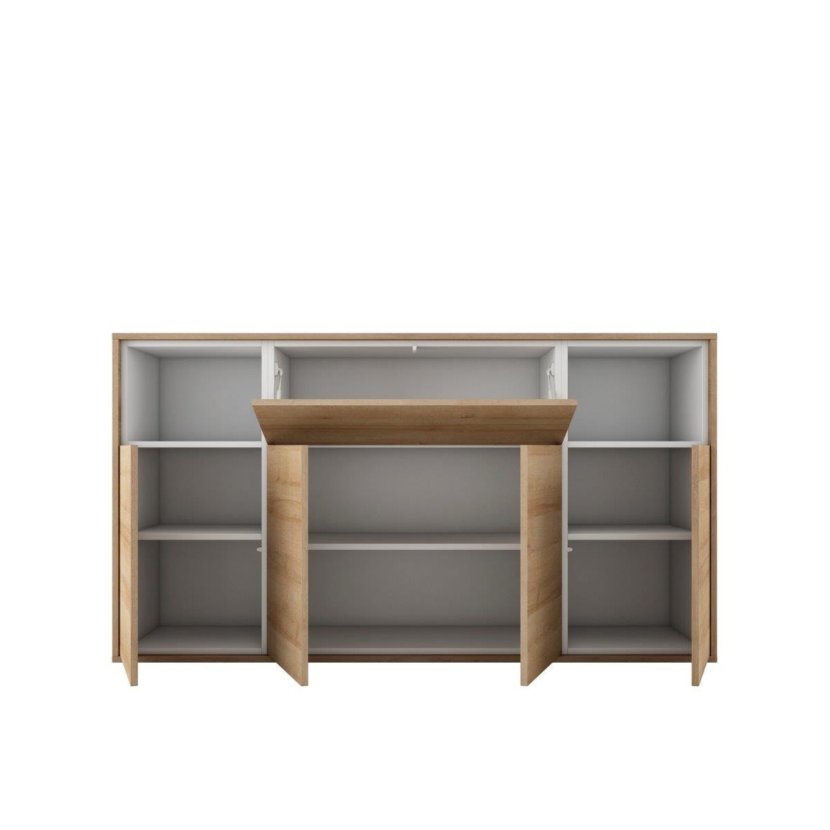 Aparador 180 cm Home Canela/Branco-2